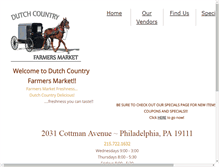 Tablet Screenshot of padutchcountrymarket.com